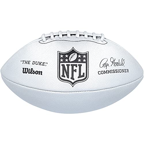 Wilson American Football NFL DUKE METALLIC EDITION, Mischleder, Offizielle Größe, Silber, WTF1827XB Wilson American Football NFL DUKE METALLIC EDITION, Mischleder, Offizielle Größe, Silber, WTF1827XB von Wilson