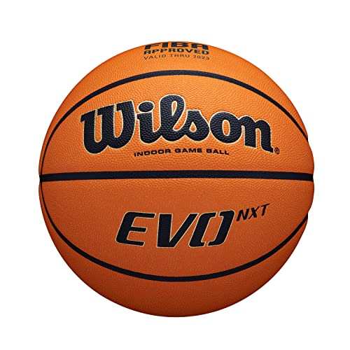 Wilson Basketball EVO NXT FIBA GAME BALL, Mischleder, Indoor-Basketball von Wilson