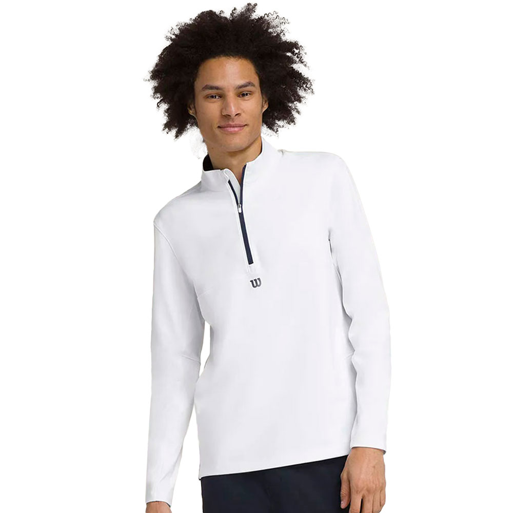 Wilson Elevete Performance Half Zip Sweatshirt Weiß M Mann Wilson Elevete Performance Half Zip Sweatshirt Weiß M Mann von Wilson
