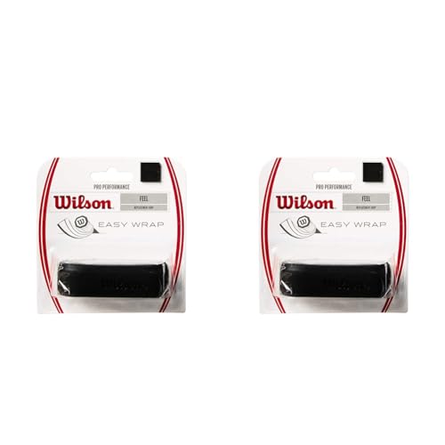 Wilson Ersatz-Griffband Pro Performance, 1er-Pack, Schwarz, WRZ470800 (Packung mit 2) von Wilson