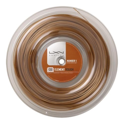 Wilson Luxilon Tennissaite, Element, 200 Meter Rolle, Bronze, 1,25 mm, Unisex, WRZ990106 von Luxilon