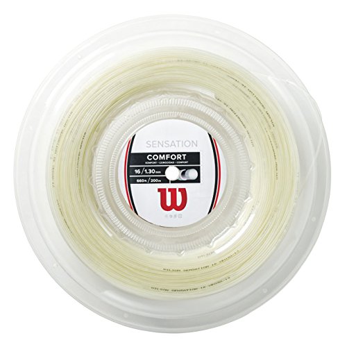 Wilson Tennissaite Sensation 17, Für Tennisschläger, Durchmesser: 1,25 mm, 200 m, Transparent, WRZ91110017 Wilson Tennissaite Sensation 17, Für Tennisschläger, Durchmesser: 1,25 mm, 200 m, Transparent, WRZ91110017 von Wilson