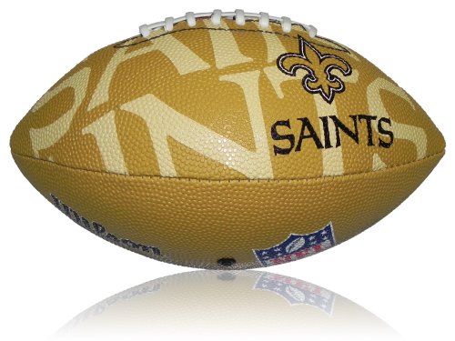 Wilson Football NFL Junior New Orleans Saints Logo, Mehrfarbig, 5, WL0206654040 von Wilson