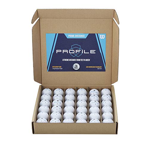 Wilson Golfbälle -Amazon Exclusive- Prime Distance Profile, 36er-Pack, Weiß, WGWR76000 von Wilson