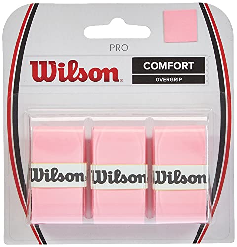 Wilson Unisex Gripbanden Comfort Pro Overgrip 3-pack Griffb nder, Pink, STANDARD EU von Wilson