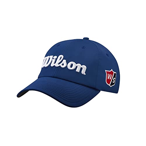 Wilson Herren Golf-Kappe, PRO TOUR, Polyester, Blau/Weiß, Einheitsgröße, WGH7000053 von Wilson