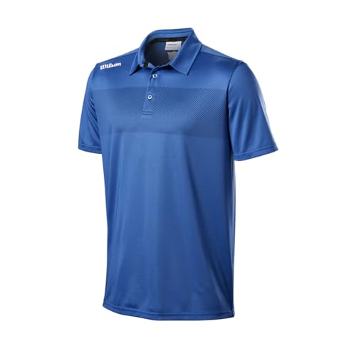 Wilson Herren Golf-Poloshirt, Kurzarm, Tour Polo, Hemd mit UV-Schutz, Atmungsaktiv und schnell trocknend, Polyester von Wilson