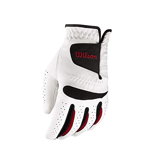 Wilson Herren Golfhandschuh, Größe XL, Rechts, MRH, Weiß, Feel Plus, WGJA00065XL von Wilson
