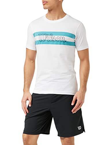 Wilson Herren T-Shirt, CHI SCRIPT CTN T-Shirt, Baumwolle, Weiß, Größe S, WRA790902SM Wilson Herren T-Shirt, CHI SCRIPT CTN T-Shirt, Baumwolle, Weiß, Größe S, WRA790902SM von Wilson