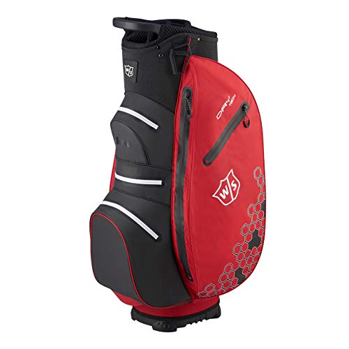 Wilson Herren W/S Dry TECH II CART Bag Golftaschen, RED/White, One Size Wilson Herren W/S Dry TECH II CART Bag Golftaschen, RED/White, One Size von Wilson