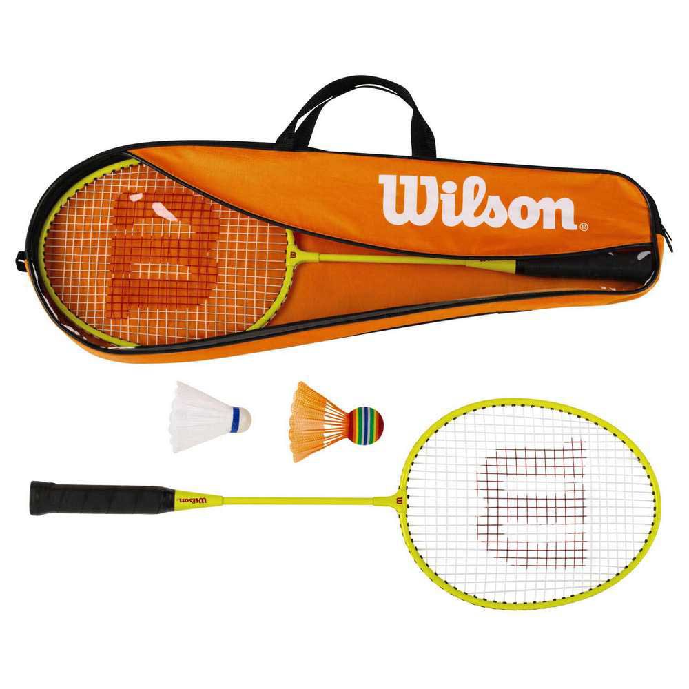 Wilson Junior Badminton Set 3 Pieces Orange von Wilson