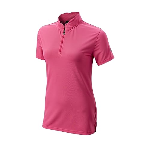 Wilson Staff Damen Golf-Poloshirt, Scalloped Collar Polo, Kurzarm, Polyester von Wilson