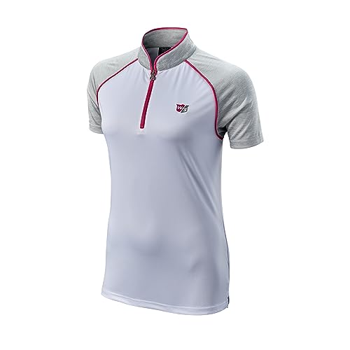 Wilson Staff Damen Golf-Poloshirt, Zipped Polo, Kurzarm mit Reißverschluss, Polyester Wilson Staff Damen Golf-Poloshirt, Zipped Polo, Kurzarm mit Reißverschluss, Polyester von Wilson