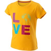 Wilson Love Earth Tech T-shirt Mädchen Gelb - S von Wilson