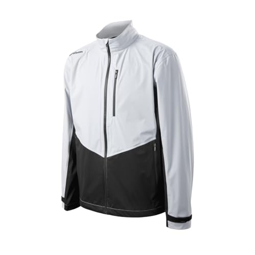 Wilson Herren Golf-Regenjacke, Tour Rain Jacket, Wasserdichte Jacke mit 20.000 mm Wassersäule, Atmungsaktiv, Polyester Wilson Herren Golf-Regenjacke, Tour Rain Jacket, Wasserdichte Jacke mit 20.000 mm Wassersäule, Atmungsaktiv, Polyester von Wilson