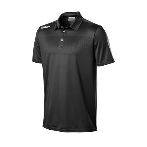Wilson Herren Golf-Poloshirt, Kurzarm, Tour Polo, Hemd mit UV-Schutz, Atmungsaktiv und schnell trocknend, Polyester Wilson Herren Golf-Poloshirt, Kurzarm, Tour Polo, Hemd mit UV-Schutz, Atmungsaktiv und schnell trocknend, Polyester von Wilson