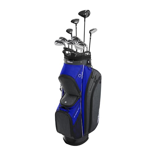 Wilson Men's Player FIT MRH Graph/CART R Flex Kompletter Satz, Blau/Schwarz/Weiß, Inkl Bag Wilson Men's Player FIT MRH Graph/CART R Flex Kompletter Satz, Blau/Schwarz/Weiß, Inkl Bag von Wilson