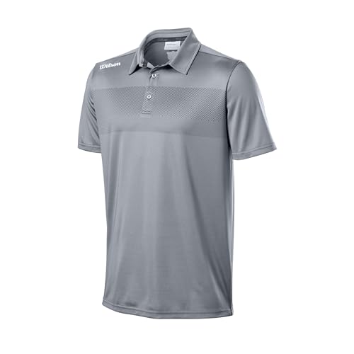 Wilson Herren Golf-Poloshirt, Kurzarm, Tour Polo, Hemd mit UV-Schutz, Atmungsaktiv und schnell trocknend, Polyester von Wilson