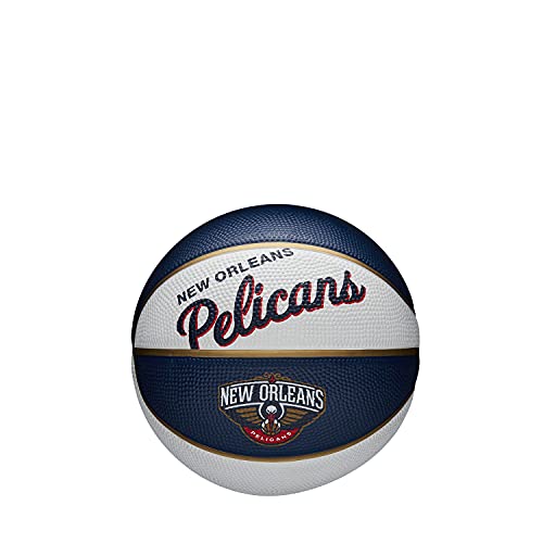 Wilson Mini-Basketball TEAM RETRO, NEW ORLEANS PELICANS, Outdoor, Gummi, Größe: MINI Wilson Mini-Basketball TEAM RETRO, NEW ORLEANS PELICANS, Outdoor, Gummi, Größe: MINI von Wilson