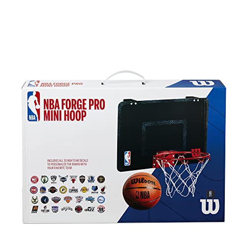 Wilson Mini-Basketballkorb NBA FORGE PRO MINI HOOP, Inkl. Sticker aller Teams, 46 x 28 cm Brettgröße, Schwarz Wilson Mini-Basketballkorb NBA FORGE PRO MINI HOOP, Inkl. Sticker aller Teams, 46 x 28 cm Brettgröße, Schwarz von Wilson