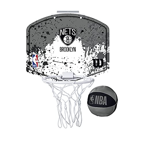 Wilson Mini-Basketballkorb NBA TEAM MINI HOOP, BROOKLYN NETS, Kunststoff von Wilson