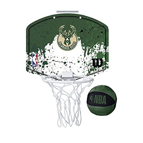 Wilson Mini-Basketballkorb NBA TEAM MINI HOOP, MILWAUKEE BUCKS, Kunststoff von Wilson