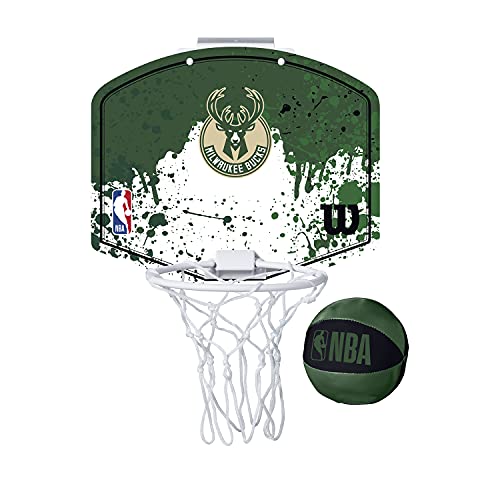 Wilson Mini-Basketballkorb NBA TEAM MINI HOOP, MILWAUKEE BUCKS, Kunststoff Wilson Mini-Basketballkorb NBA TEAM MINI HOOP, MILWAUKEE BUCKS, Kunststoff von Wilson