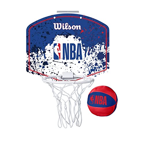 Wilson Mini-Basketballkorb NBA TEAM MINI HOOP, NBA-Logo, Kunststoff, Rot/Weiß/Blau Wilson Mini-Basketballkorb NBA TEAM MINI HOOP, NBA-Logo, Kunststoff, Rot/Weiß/Blau von Wilson