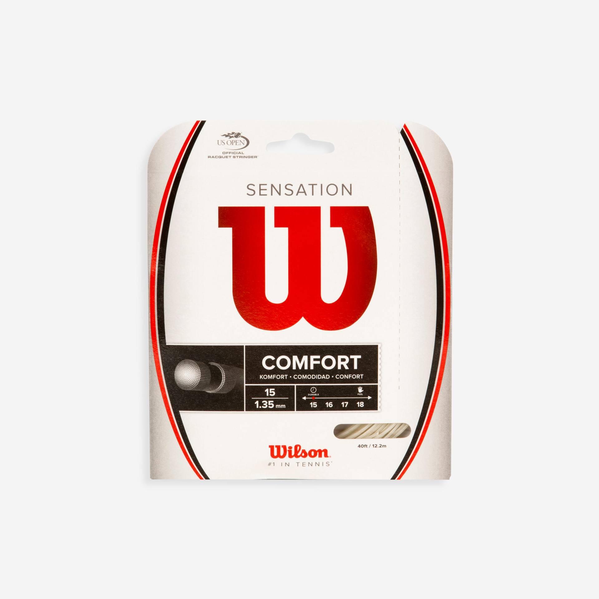 Wilson Multifaser Tennissaite 1.35 mm - Sensation weiss von Wilson