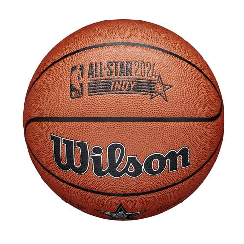 Wilson NBA All-Star 2024 Indianapolis Replica Ball WZ2015501XB, Unisex basketballs, Orange, 7 EU von Wilson