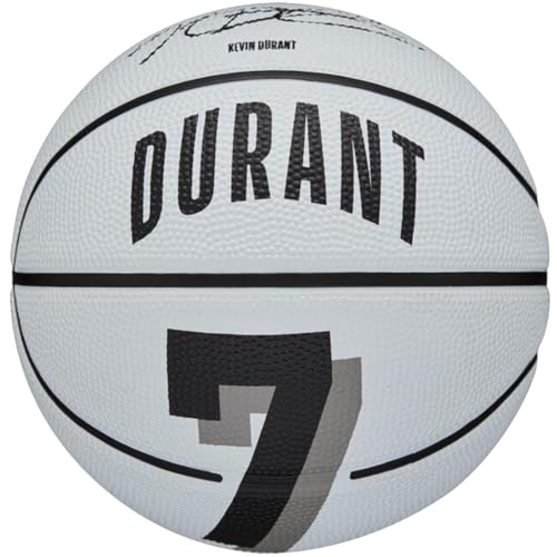 Wilson NBA Player Icon Kevin Durant Mini Ball WZ4007301XB, Womens,Mens basketballs, White, 3 EU von Wilson