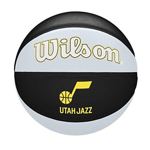 Wilson Basketball, NBA Team Tribute, Utah Jazz, Outdoor und Indoor, Größe: 7, Gelb Wilson Basketball, NBA Team Tribute, Utah Jazz, Outdoor und Indoor, Größe: 7, Gelb von Wilson