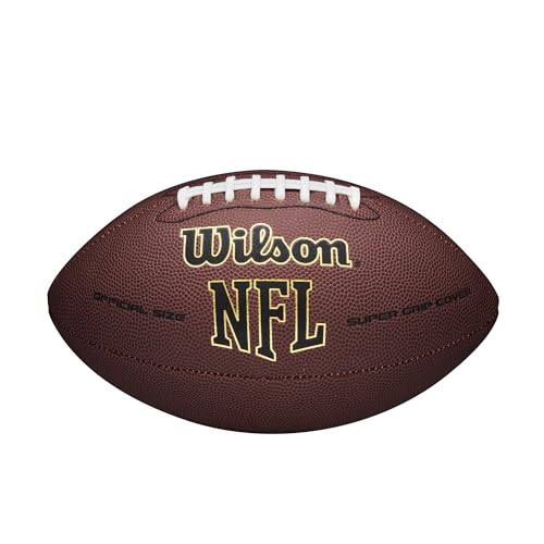 Wilson NFL Super Grip Fußball, braun, Official von Wilson