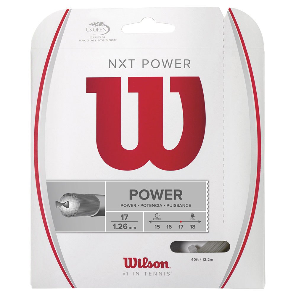 Wilson Nxt Power 17 12.2 M Tennis Single String Durchsichtig 1.26 mm Wilson Nxt Power 17 12.2 M Tennis Single String Durchsichtig 1.26 mm von Wilson