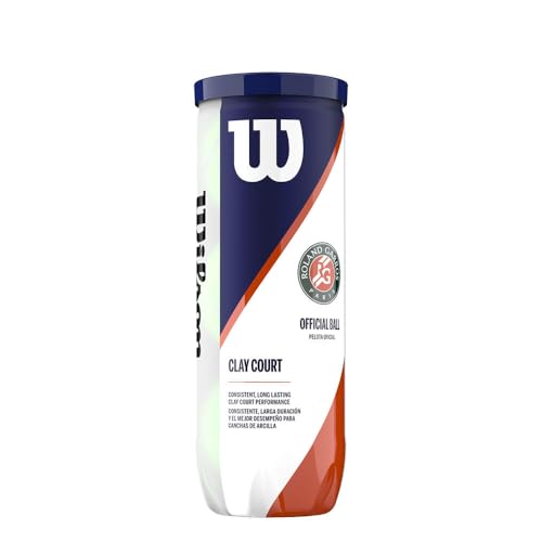 Wilson Offizielle Roland Garros Tennisbälle, Tennisballdose á 3 Bällen, Für Sandplätze geeignet, WRT125000, Yellow Wilson Offizielle Roland Garros Tennisbälle, Tennisballdose á 3 Bällen, Für Sandplätze geeignet, WRT125000, Yellow von Wilson