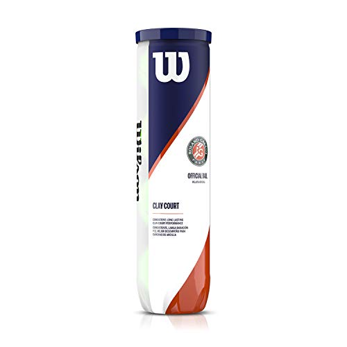 Wilson Offizielle Roland Garros Tennisbälle, Tennisballdose á 4 Bällen, Für Sandplätze geeignet, WRT115000, Yellow Wilson Offizielle Roland Garros Tennisbälle, Tennisballdose á 4 Bällen, Für Sandplätze geeignet, WRT115000, Yellow von Wilson