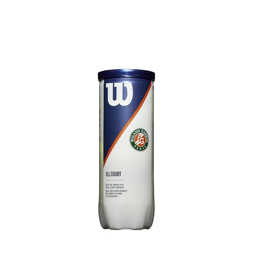 Wilson Offizielle Roland Garros Tennisbälle,Tennisballdose á 3 Bällen, Für alle Beläge geeignet, WRT126400, Yellow Wilson Offizielle Roland Garros Tennisbälle,Tennisballdose á 3 Bällen, Für alle Beläge geeignet, WRT126400, Yellow von Wilson