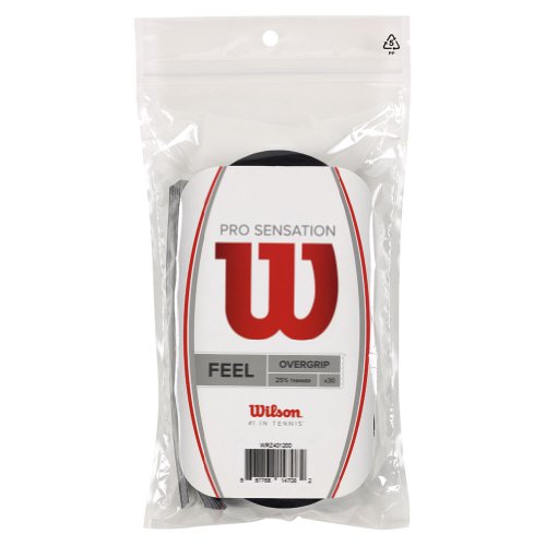 Wilson Overgrip Pro Sensation 30er Griffbänder, Black, Standard Wilson Overgrip Pro Sensation 30er Griffbänder, Black, Standard von Wilson