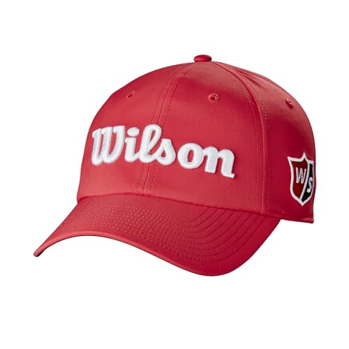 Wilson Kappe, W/S Pro Tour Hat, Leichtes Material, Golf-Zubehör für Herren, Rot Wilson Kappe, W/S Pro Tour Hat, Leichtes Material, Golf-Zubehör für Herren, Rot von Wilson