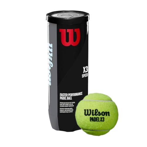 Wilson Padel-Bälle X3 Speed, 3er-Dose, Gelb, WR8901101001 Wilson Padel-Bälle X3 Speed, 3er-Dose, Gelb, WR8901101001 von Wilson