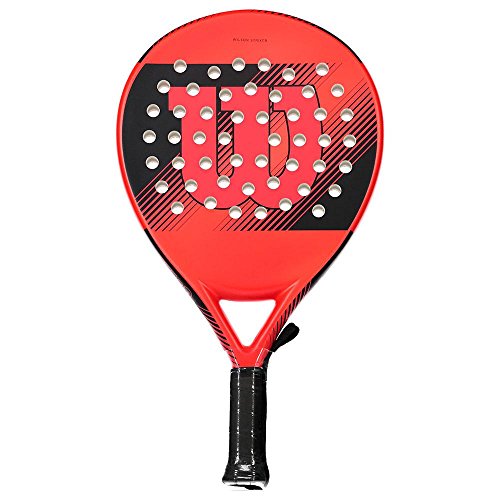 Wilson Padel-Schläger, Striker, Unisex, rot, EVA-Kern/Fiberglas, 370 Gramm, Auch für Beach-Tennis geeignet, WRT97080U von Wilson