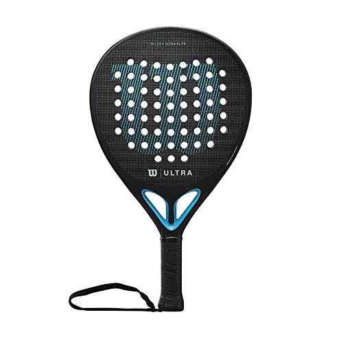 Wilson Padel-Schläger Ultra Elite V2, Fiberglas/EVA, 361 g, Schwarz/Blau, WR066911U2 Wilson Padel-Schläger Ultra Elite V2, Fiberglas/EVA, 361 g, Schwarz/Blau, WR066911U2 von Wilson