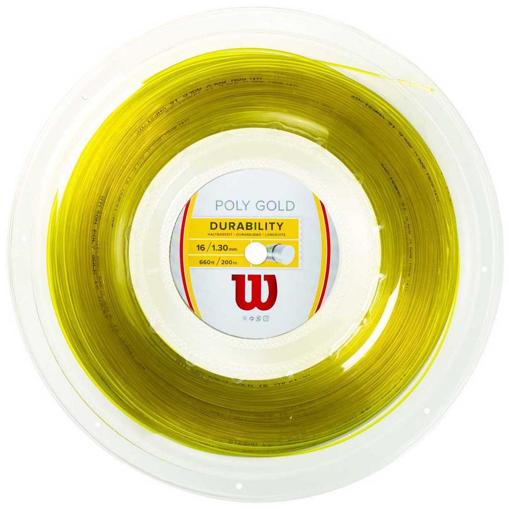 Wilson Poly Gold 200 M Tennis Reel String Golden 1.30 mm Wilson Poly Gold 200 M Tennis Reel String Golden 1.30 mm von Wilson