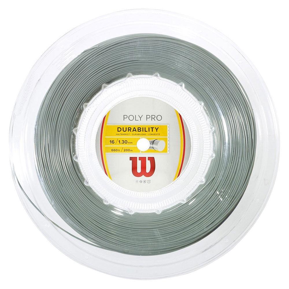Wilson Poly Pro 200 M Tennis Reel String Silber 1.25 mm von Wilson