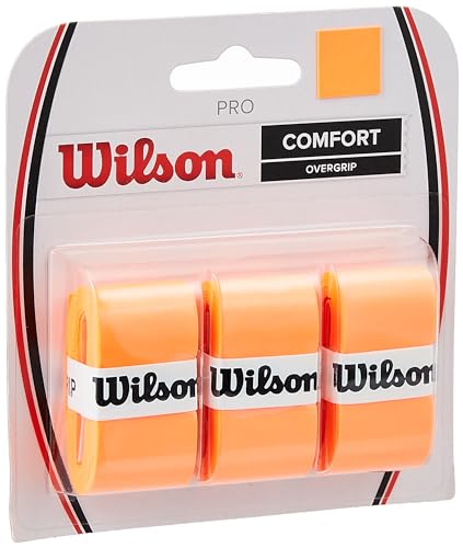 Wilson Unisex Adult Pro Overgrip Griffb nder, Orange, 3 St ck EU von Wilson