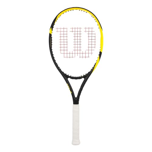 Wilson Pro Open unbesaitet 300g Tennisschläger Schwarz - Gelb Griffstärke 3 von Wilson