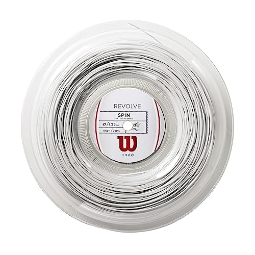 Wilson Unisex Tennissaite Revolve, weiß, 200 Meter Rolle, 1,25 mm, WRZ906600 Wilson Unisex Tennissaite Revolve, weiß, 200 Meter Rolle, 1,25 mm, WRZ906600 von Wilson