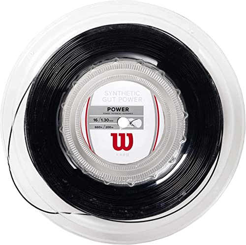 Wilson Unisex Tennissaite Synthetic Gut Power, 200 Meter Rolle, schwarz, 1,30 mm, WRZ905200 Wilson Unisex Tennissaite Synthetic Gut Power, 200 Meter Rolle, schwarz, 1,30 mm, WRZ905200 von Wilson