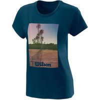 Wilson Scenic Tech T-Shirt Damen in dunkelblau, Größe: S von Wilson