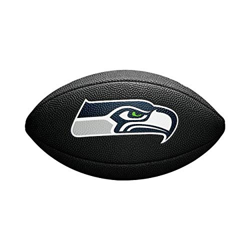Wilson Unisex-Youth MINI NFL TEAM SOFT TOUCH FB BL SE American Football, BLACK, Wilson Unisex-Youth MINI NFL TEAM SOFT TOUCH FB BL SE American Football, BLACK, von Wilson
